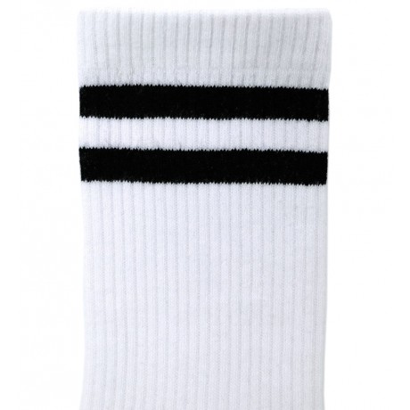 Носки высокие белые с черным 3 пары