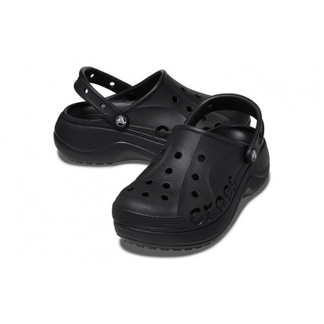 Crocs Baya Platform Clog Черные