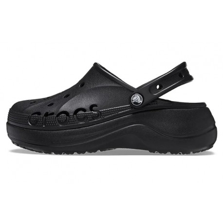 Crocs Baya Platform Clog Черные