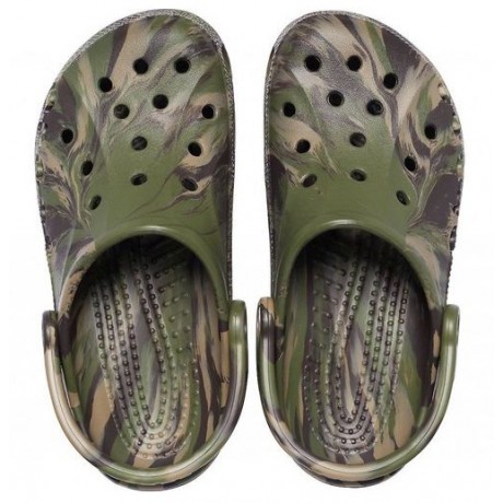 Crocs Baya Marbled Clog цвета хаки