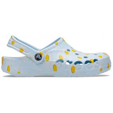 Crocs Baya Clog Ромашки бледно-голубые