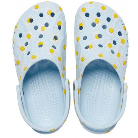 Crocs Baya Clog Ромашки бледно-голубые