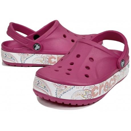 Crocs Bayaband Bandana Print Clog Розовые