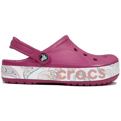 Crocs Bayaband Bandana Print Clog Розовые
