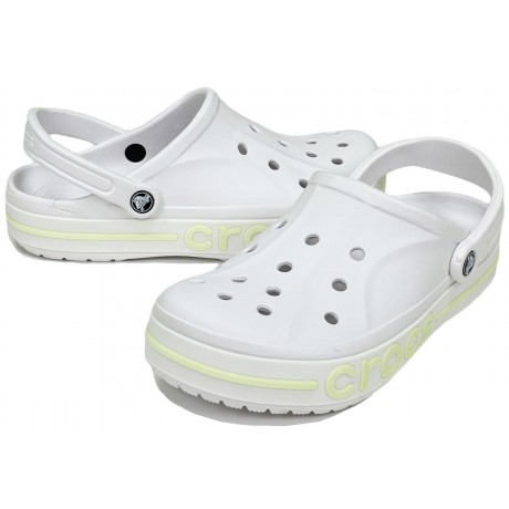 Crocs Bayaband Clog Белые с желтым