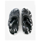 Crocs Bayaband White Black Printed Белые