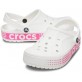 Crocs Bayaband Clog Logo Motion Pink белые