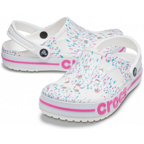 Crocs Bayaband Seasonal Printed Clog Белые