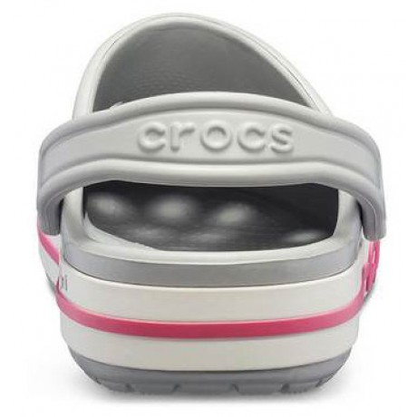 Crocs Bayaband Clog Серые с розовым