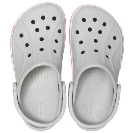 Crocs Bayaband Clog Серые с розовым