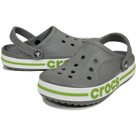 Crocs Bayaband Clog Серые с зеленым