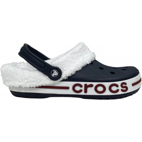Crocs Bayaband Clog Утепленные Темно-синие (мех снимается)