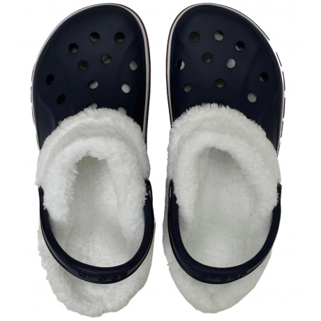 Crocs Bayaband Clog Утепленные Темно-синие (мех снимается)