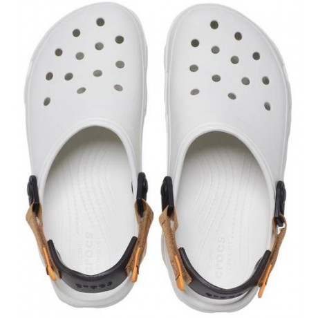 Crocs Classic All Terrain Clog Белые с оранжевым