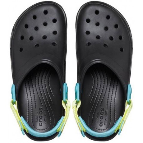Crocs Classic All Terrain Clog Черные с голубым