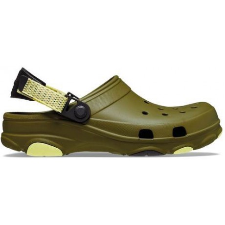 Crocs Classic All Terrain Clog Зеленые с желтым