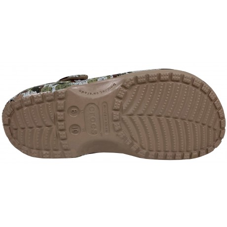 Crocs Classic Clog Camo Rex коричневые