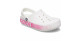 Женские кроксы Crocs Bayaband Clog Logo Motion Pink Белые