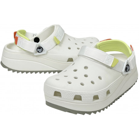 Crocs Classic Hiker Clog White Neon