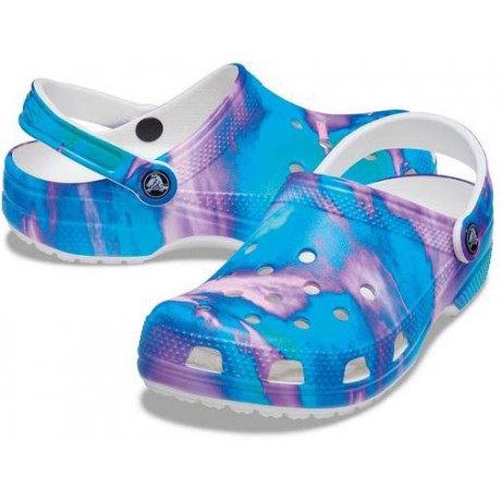Crocs Classic Out of this World II Clog голубые с фиолетовым