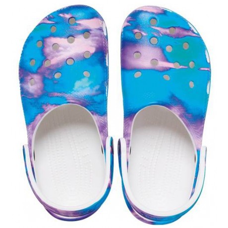 Crocs Classic Out of this World II Clog голубые с фиолетовым