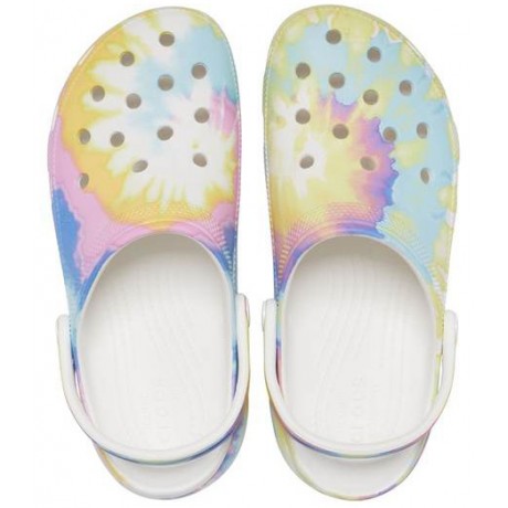 Crocs Classic Platform Graphic Clog Белые