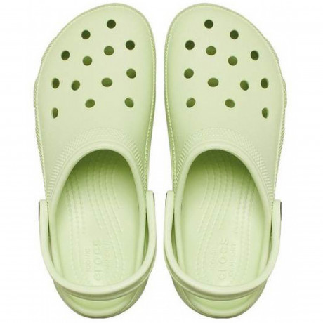 Женские кроксы Crocs Classic Platform Clog Светло-зеленые