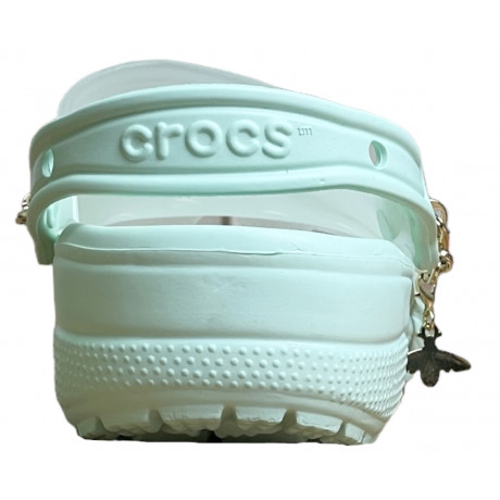 Crocs Classic Translucent Clog Charms Mint Мятные