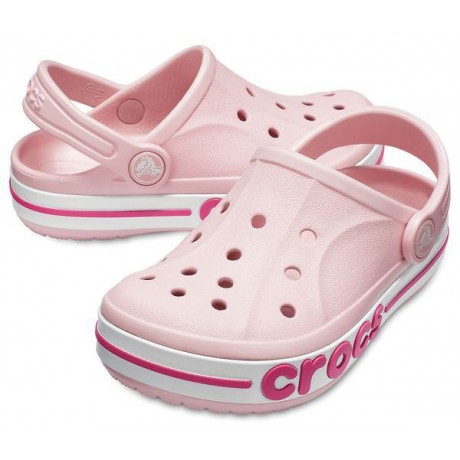 Crocs Bayaband Clogs Детские бледно-розовые