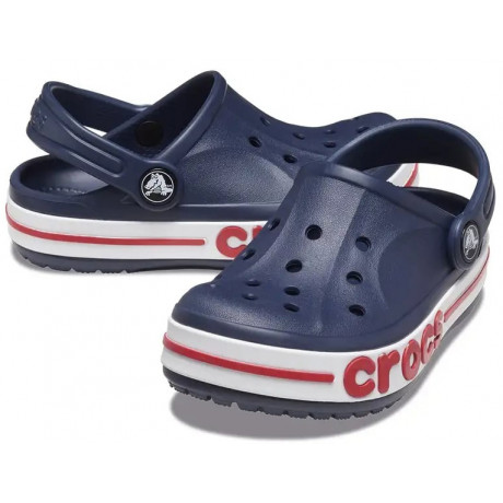 Crocs Bayaband Clogs Детские синие с красным