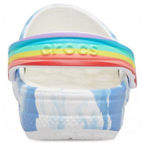 Crocs Classic Out of this World II Clog Детские белые с голубым