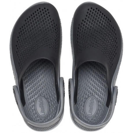 Crocs LiteRide Kids Clog Детские Черные с серым