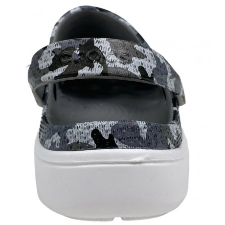 Crocs Duet Sport Clog Camo Grey White