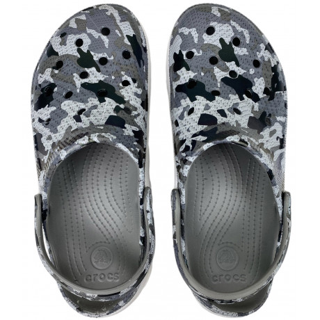 Crocs Duet Sport Clog Camo Grey White