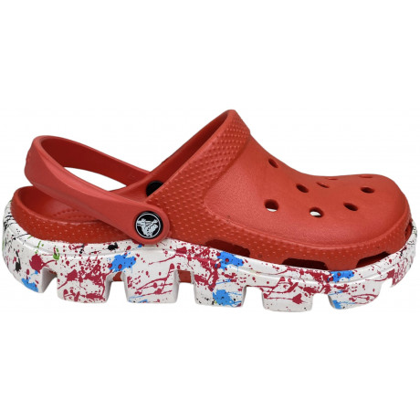 Crocs Duet Sport Clog Motion Красные с белым