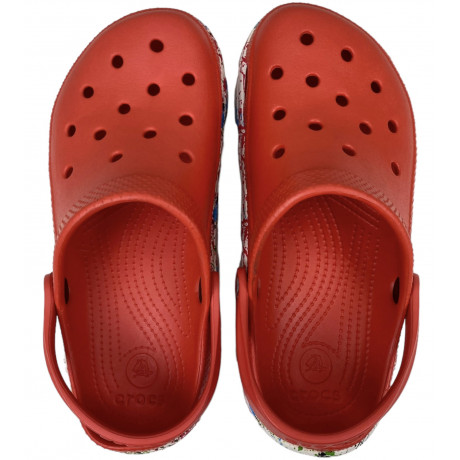 Crocs Duet Sport Clog Motion Красные с белым