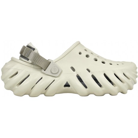 Crocs Echo Clog Bone Grey белые с серым