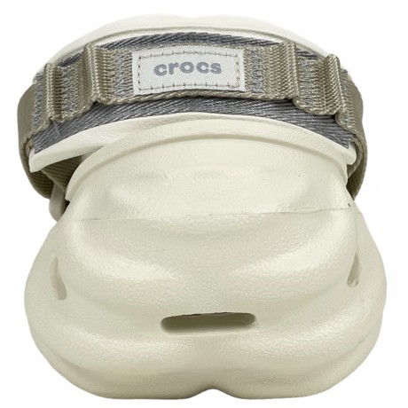 Crocs Echo Clog Bone Grey белые с серым