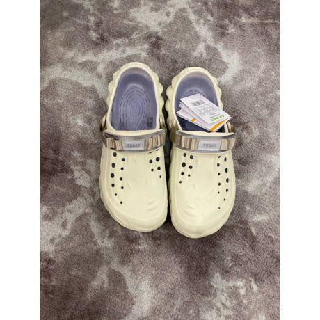 Crocs Echo Clog Stucco Фосфорные Кремовые С Коричневым