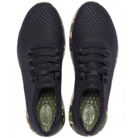 Crocs Mens LiteRide Printed Camo Pacer черные