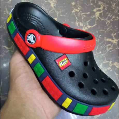 Crocs Lego Clogs Детские черные с красным