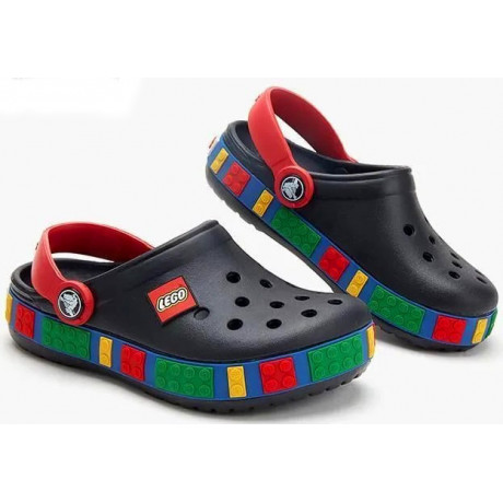 Crocs Lego Clogs Детские черные с красным