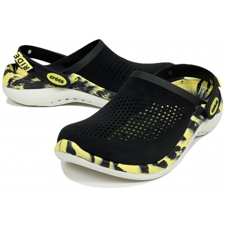 Crocs LiteRide Clog 360 Marbled Black Citrus