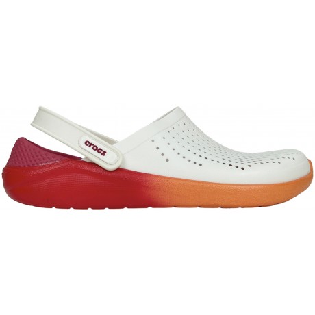 Crocs LiteRide Clog Barely Orange White