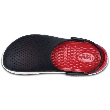 Crocs LiteRide Clog Black Red Черные с красным