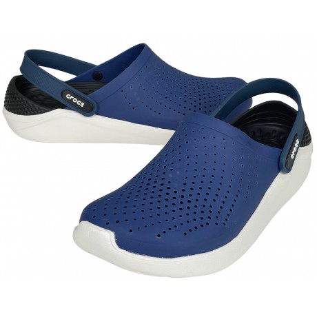 Crocs LiteRide Clog Blue Steel Синие с белым
