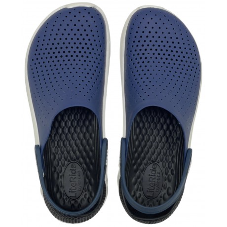 Crocs LiteRide Clog Blue Steel Синие с белым