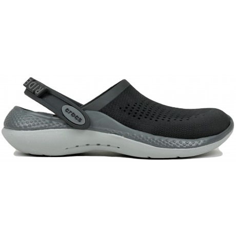 Crocs LiteRide Clog черные с серым