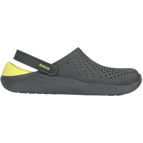 Crocs LiteRide Clog Черные с желтым
