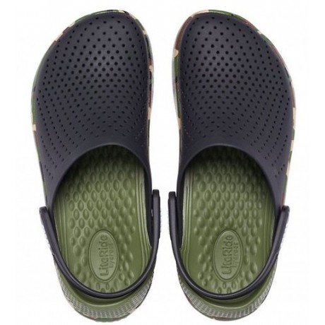 Crocs LiteRide Printed Camo Clog Черные